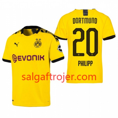 Borussia Dortmund Fodboldtrøjer Maximilian Philipp 20 Hjemmebanesæt 2019/20 Kort ærmer Borussia Dortmund Fodboldtrøjer Maximilian Philipp 20 Hjemmebanesæt 2019/20 Kort ærmer